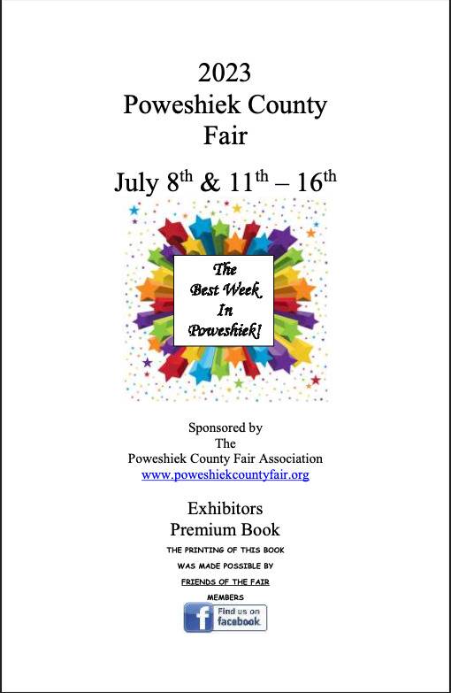 Fairbook & Entry Forms Poweshiek County Fair